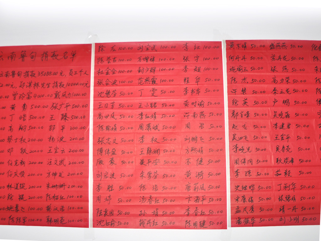 愛心接力云南魯?shù)?中華兒女共渡難關(guān)